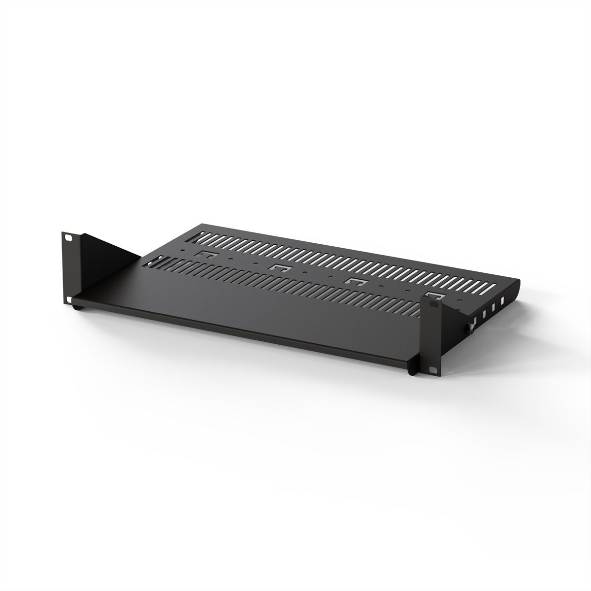 SCHROFF Etagère 19", réglable en profondeur, 2 UH, 430 x 400mm, RAL7021