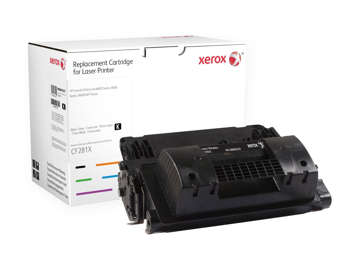 Xerox Toner noir. Equivalent à HP CF281X. Compatible avec HP LaserJet M605, LaserJet M606, LaserJet M625, LaserJet M630