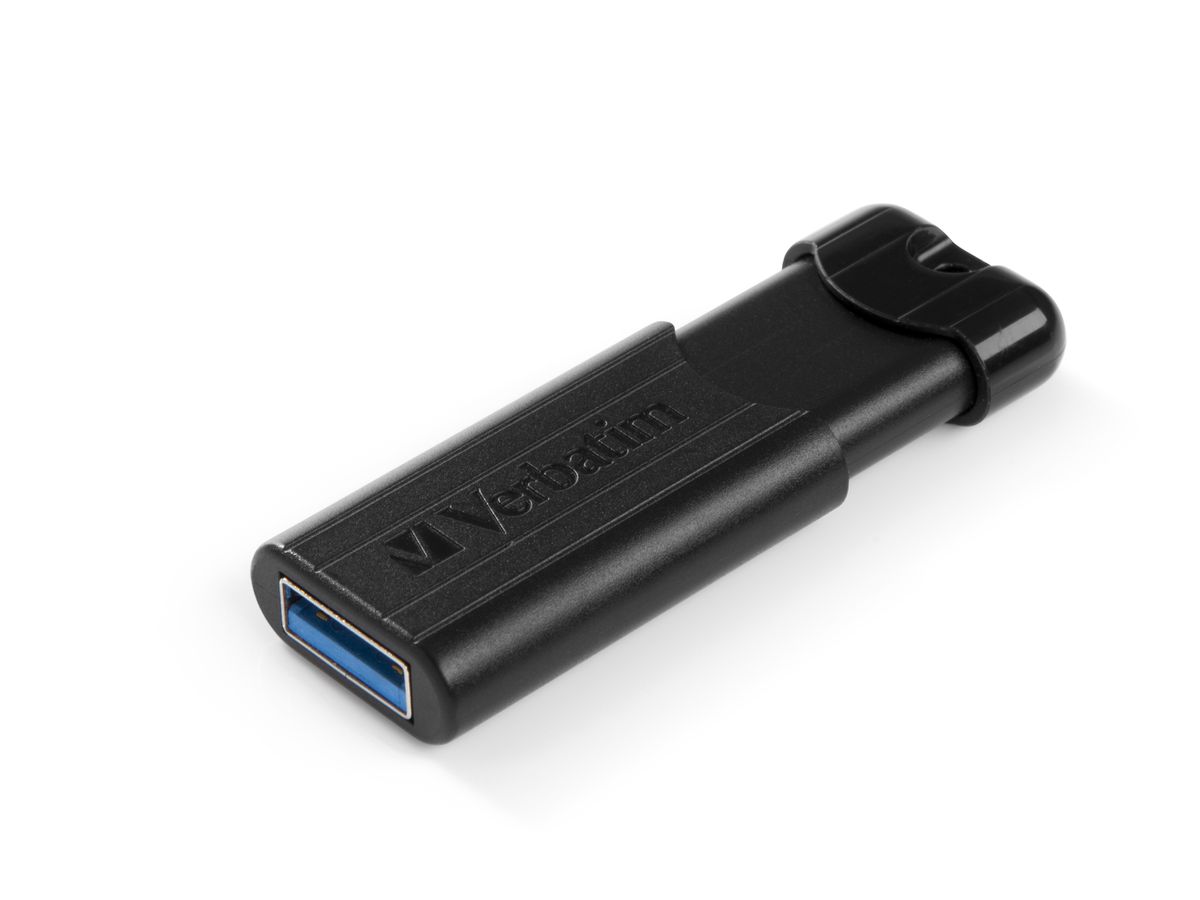 Verbatim PinStripe lecteur USB flash 64 Go USB Type-A 3.0 (3.1 Gen 1) Noir