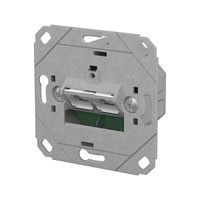 METZ CONNECT E-DAT C6A IDC Prise, 2 ports, encastré pour gammes d'interrupteurs design (UP0), métallique