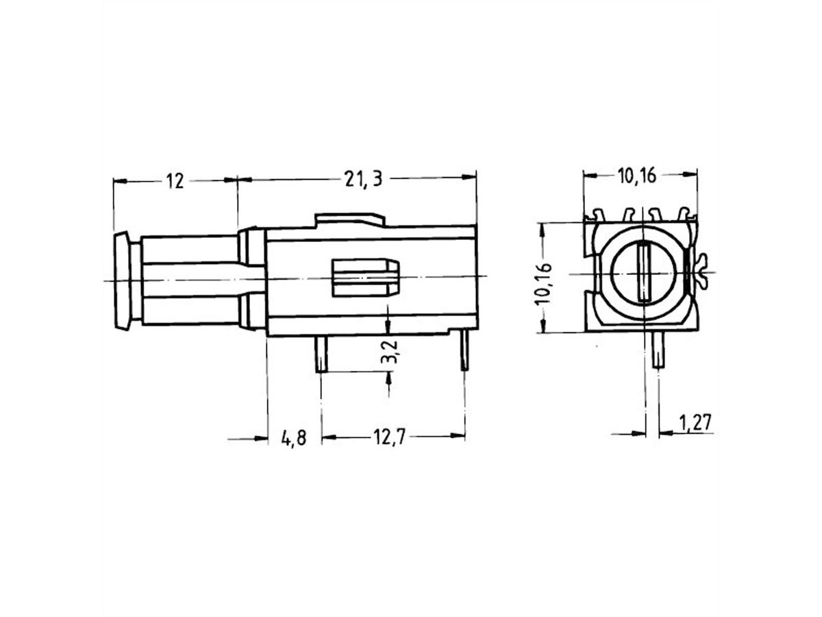 SCHROFF Porte-fusible, type long