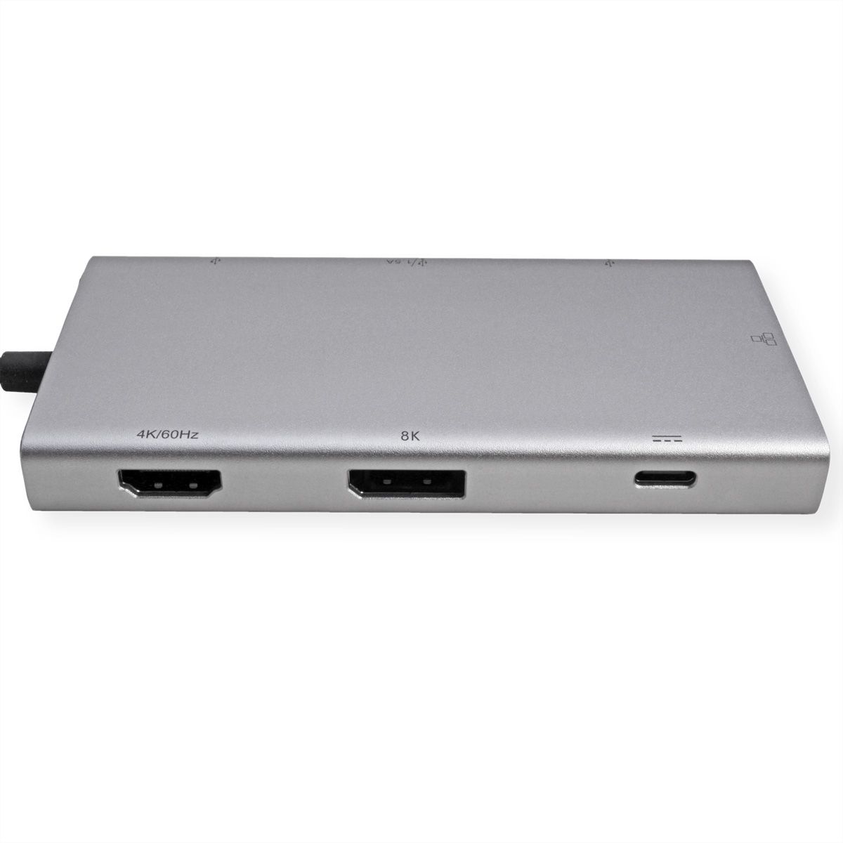 VALUE Station d'accueil USB type C, HDMI+DP, 4K60, 3x US3.2Gen1 (1x C + 2x A), 1x PD, 1x RJ45