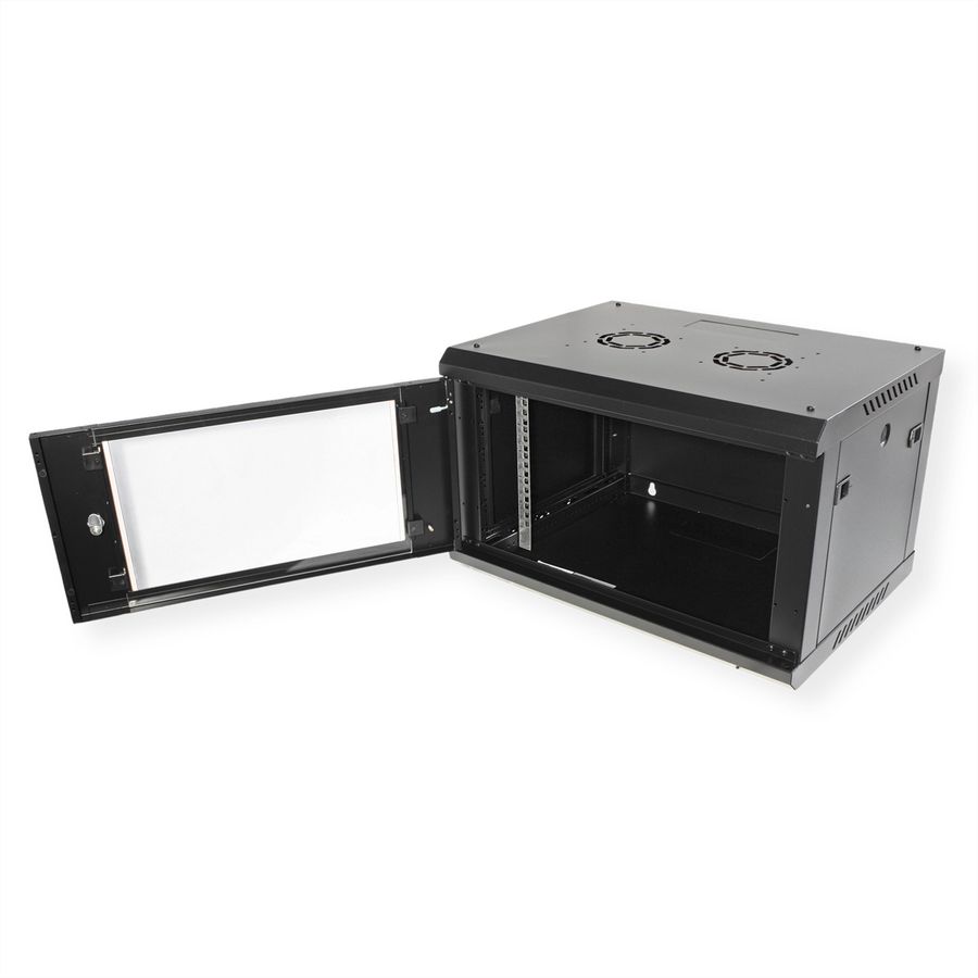 ROLINE 19" Boîtier mural Basic Plus 6U, 600x450 LxP noir