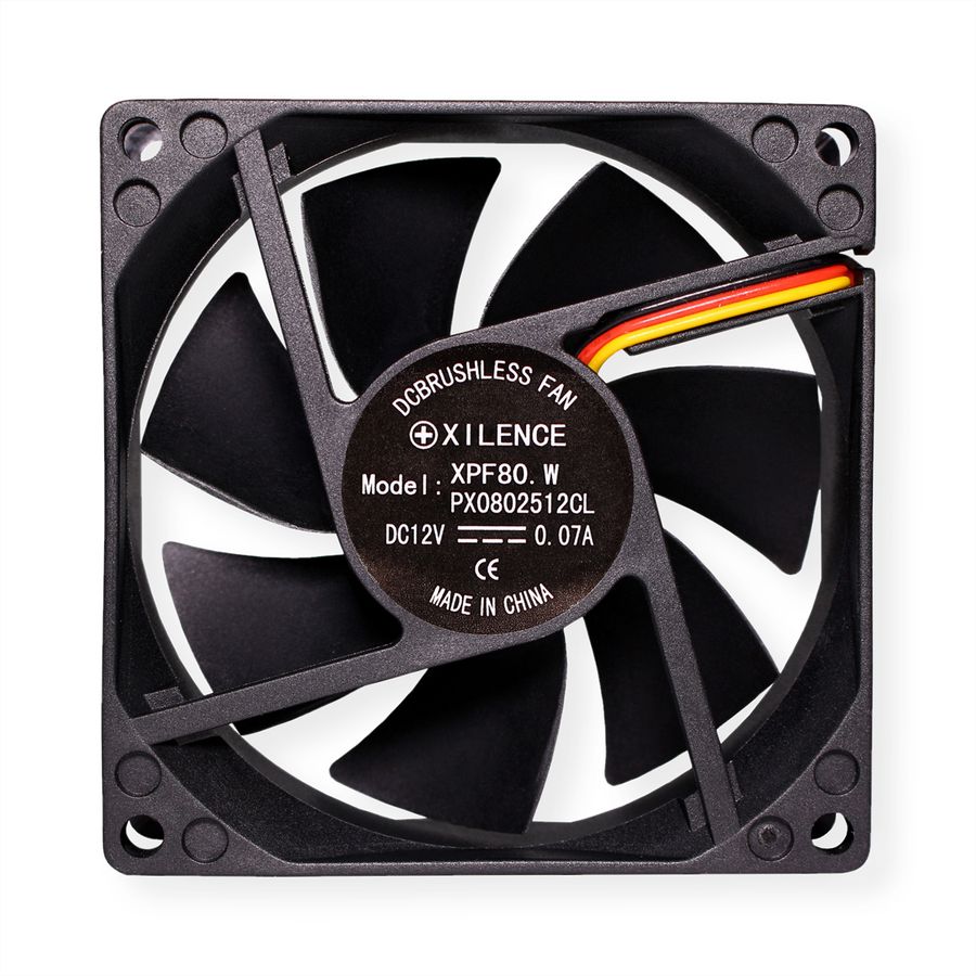 Xilence XPF80.W Ventilateur de boîtier 80mm, 3PIN, White Box