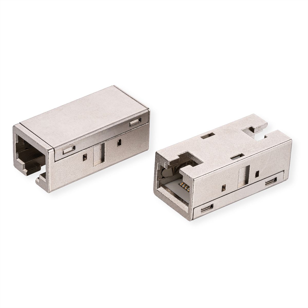 ROLINE Coupleur RJ-45 blindé, Cat.6A (Classe EA), boîtier métallique