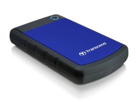 Transcend 2TB StoreJet 25H3 disque dur externe 2000 Go Noir, Bleu