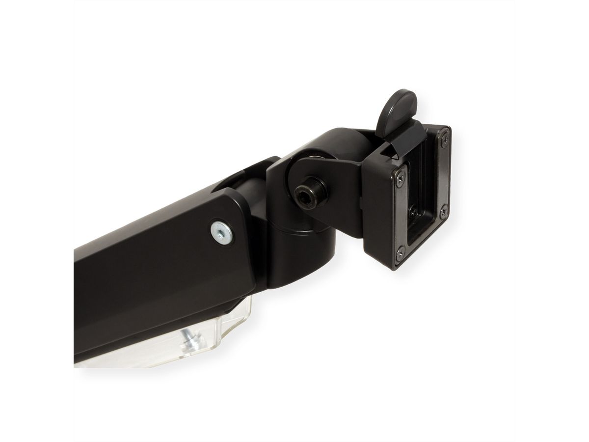 ROLINE Support double LCD à gaz, 5 axes de rotation, , max. 15 kg, jusqu'à 35 pouces
