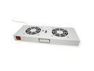 ROLINE 19" Unité de ventilation, 2 ventilateurs, Thermostat gris