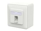 METZ CONNECT E-DAT C6A LSA++ Prise, 1 port, apparent (AP), blanc signalisation brillant