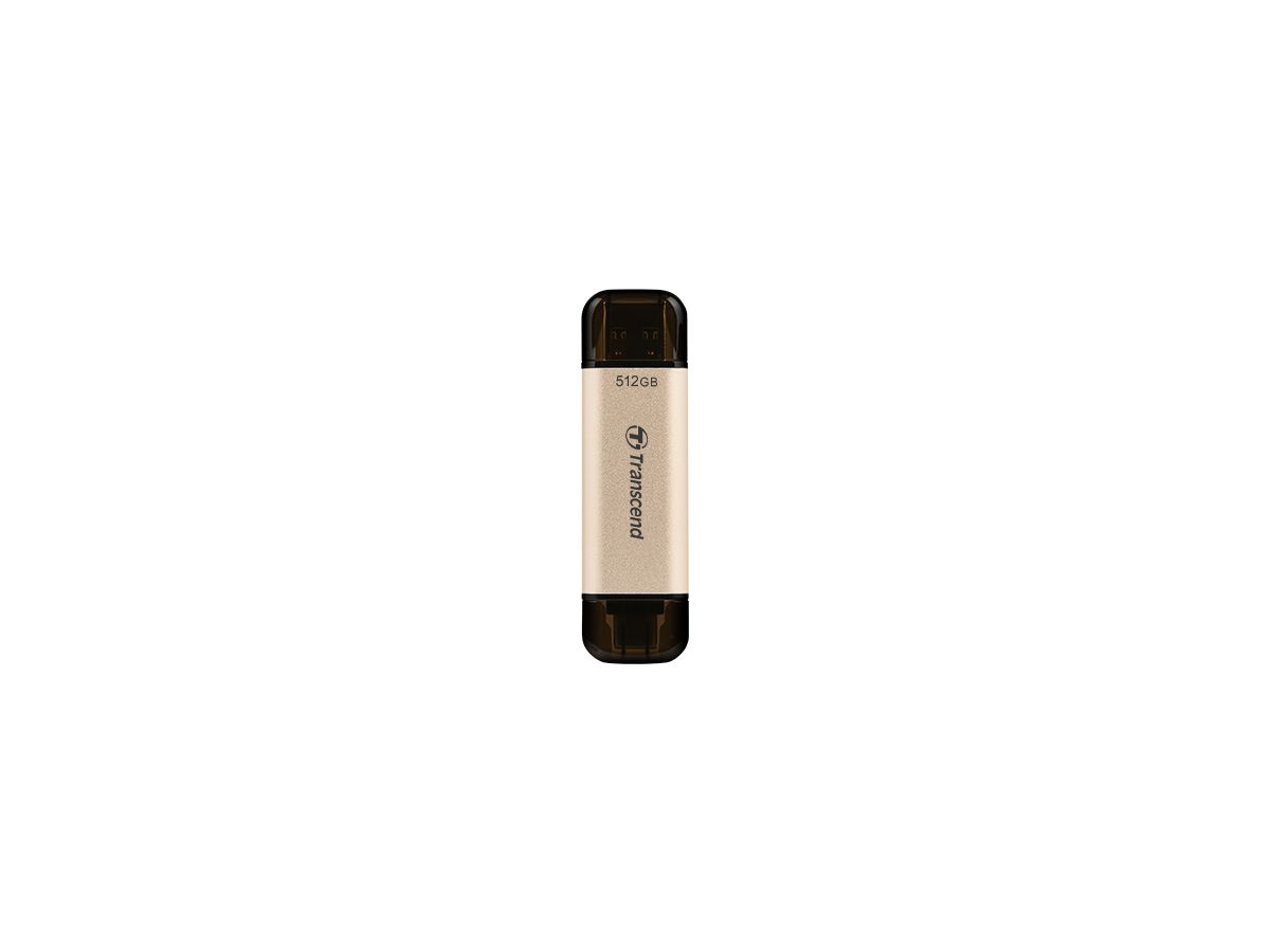 Transcend JetFlash 930C lecteur USB flash 512 Go USB Type-A / USB Type-C 3.2 Gen 1 (3.1 Gen 1) Or