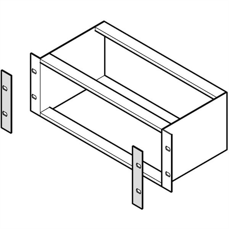 SCHROFF EuropacPRO Couvercle avant pour panneau latéral Type L, 3 U