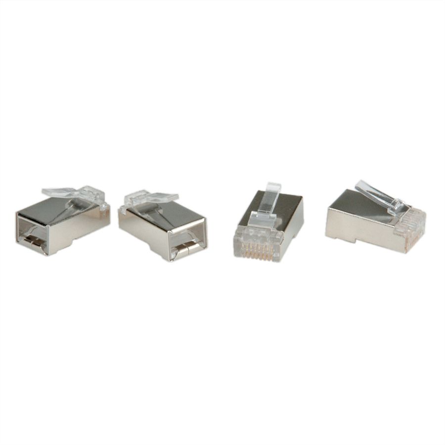 ROLINE Connecteur modulaire blindé, Cat.6 (Classe E), 10 unités