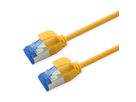 ROLINE Cordon Cat.6A (Classe EA) S/FTP (PiMF), LSOH, PoE , jaune, 3 m