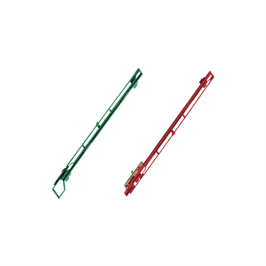 SCHROFF MTCA Rail de guidage, rouge, inférieur, pour modules AMC, 100 pièces