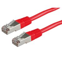 Cordon VALUE Cat.6 (Classe E) S/FTP (PiMF), rouge, 0,5 m