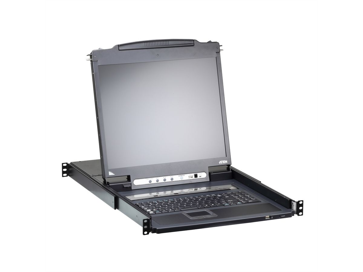 ATEN CL5716iN Commutateur KVM LCD VGA PS/2-USB 16 ports sur IP, FR-Layout