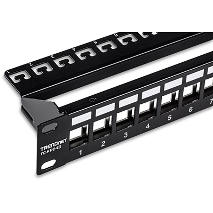 TRENDnet TC-KP24S Panneau de brassage vide à 24 ports pour Keystones 1U