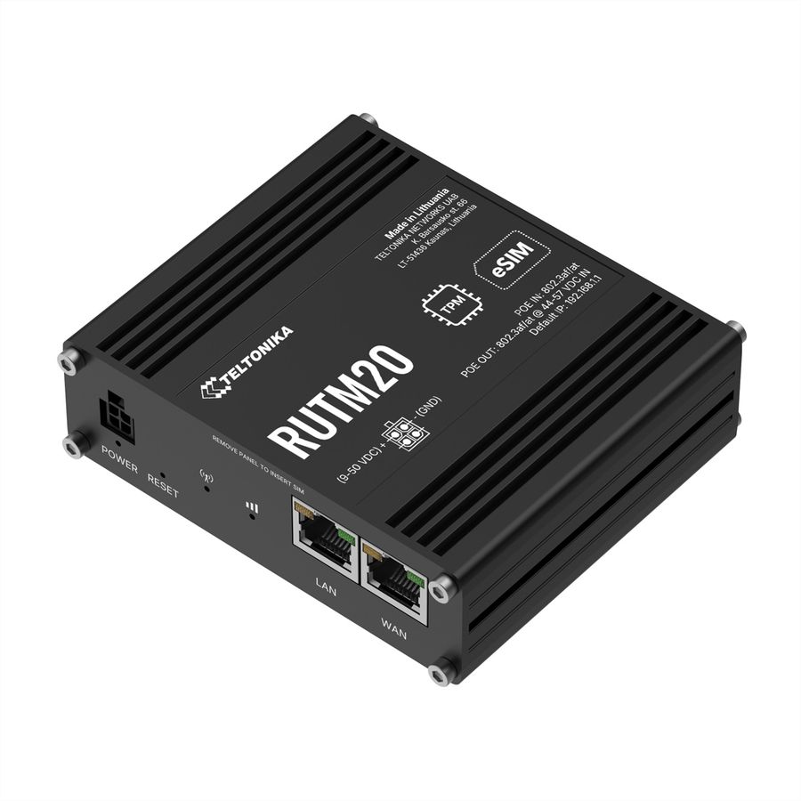 TELTONIKA RUTM20 Routeur 5G PoE Dual SIM & eSIM