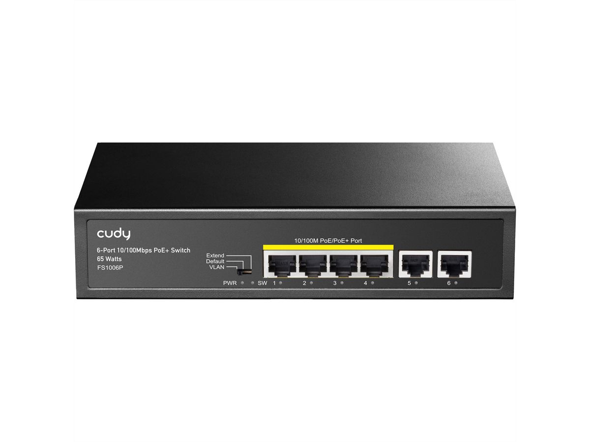 CUDY FS1006P Switch 6 ports 10/100M PoE+ 60W