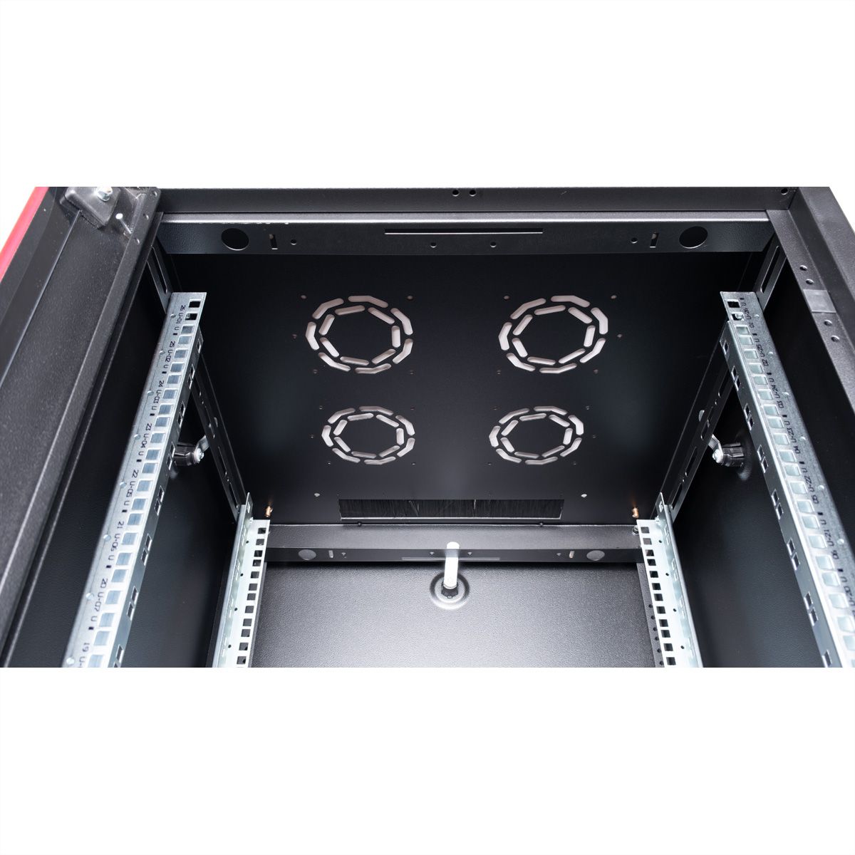ROLINE 19" Baie réseau Basic 26U, 600x800 LxP Porte verre noir