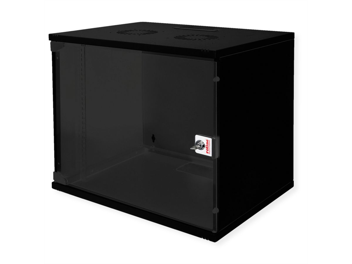 ROLINE 19" Boîtier mural Basic 9U, 540x400 LxP En kit noir