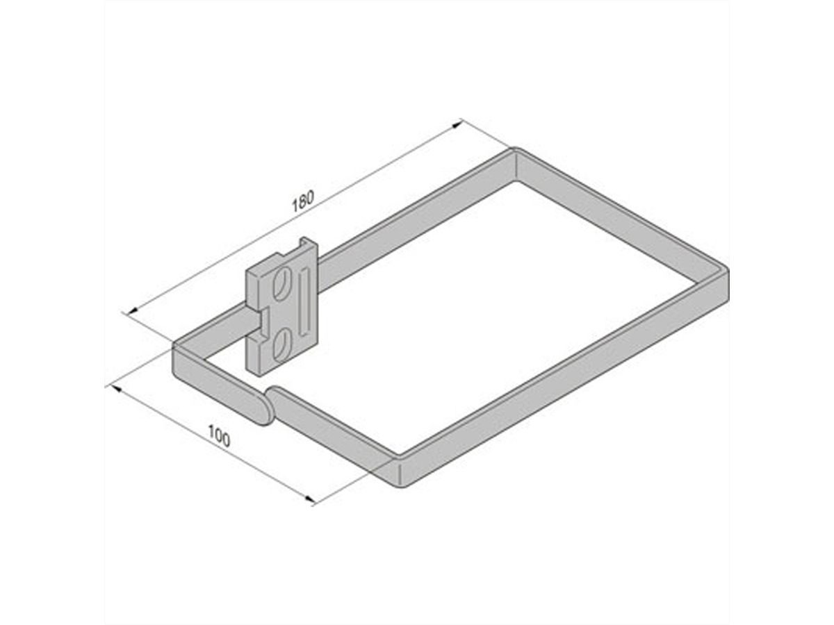 SCHROFF VARISTAR Etrier acier, 100x180