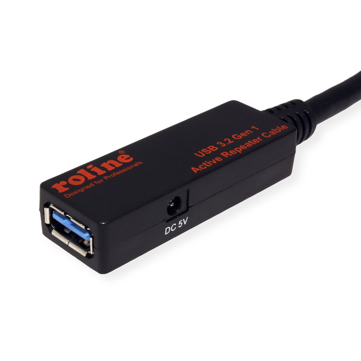 ROLINE Câble prolongateur actif USB 3.2 Gen 1, noir, 15 m