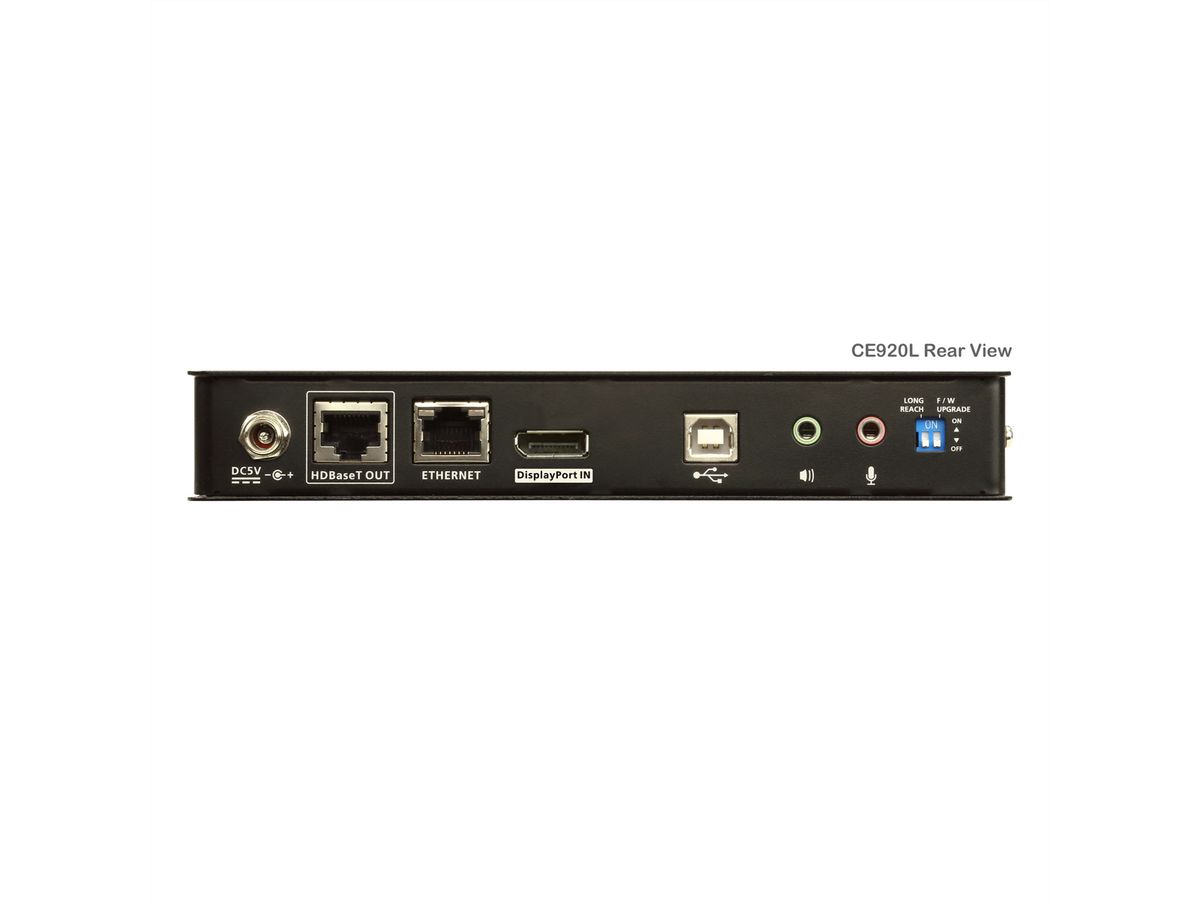 ATEN CE920L Système d'extension KVM USB DisplayPort HDBaseT™ 2.0 (unité locale) (4K à 100 m)
