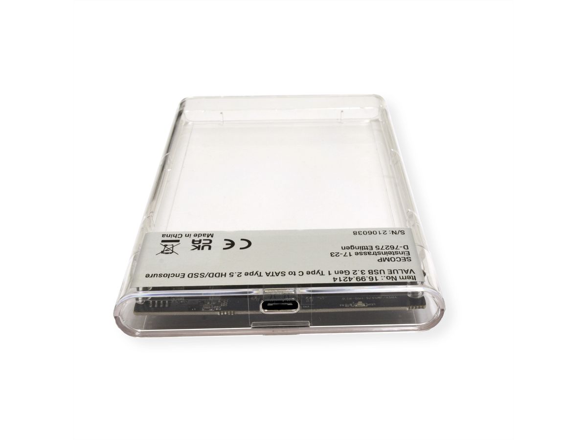 VALUE Boîtier externe HDD/SSD, 2.5, SATA 6.0 Gbit/s - USB 3.2 Gen 1 C -  SECOMP France