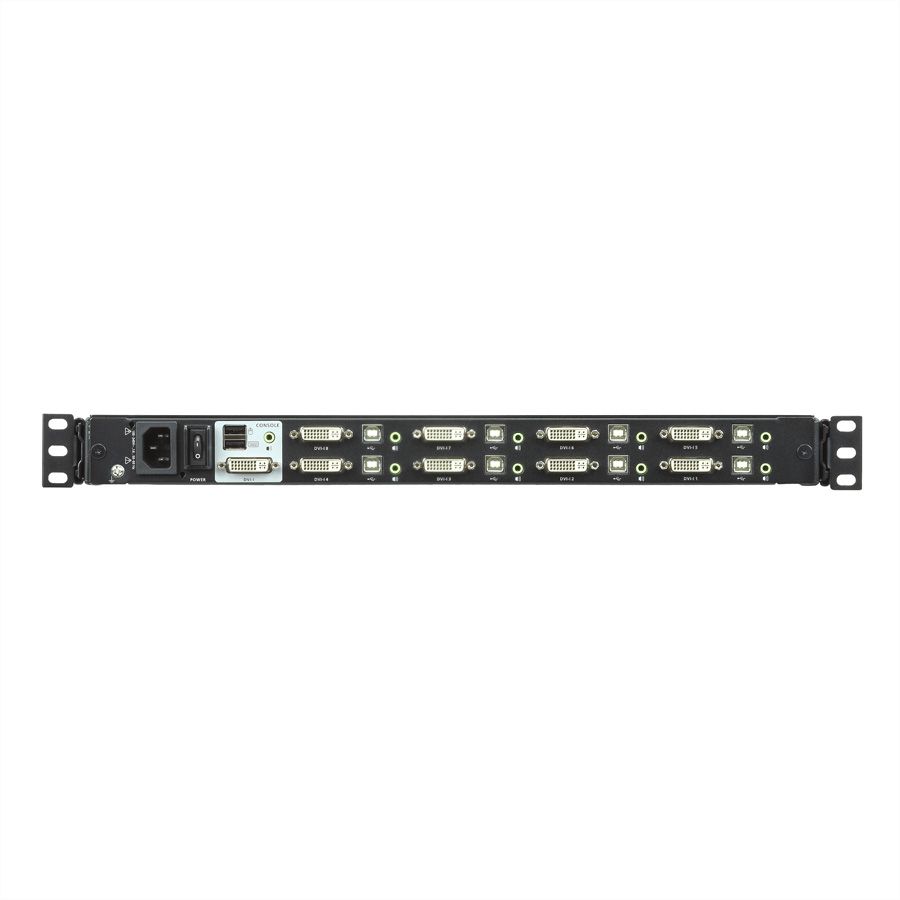 ATEN CL6708MW Commutateur LCD KVM, USB-DVI  8 ports, FR-Layout