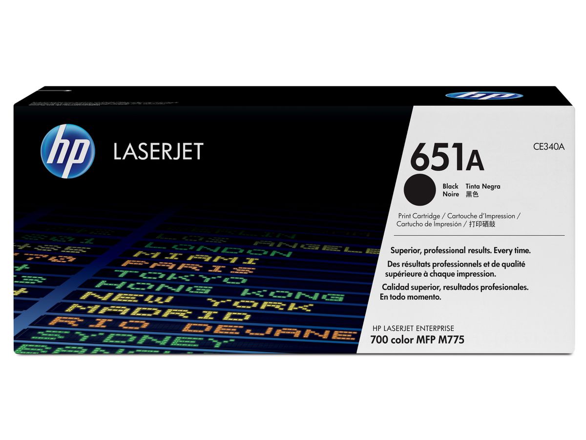 HP 651A toner LaserJet noir authentique