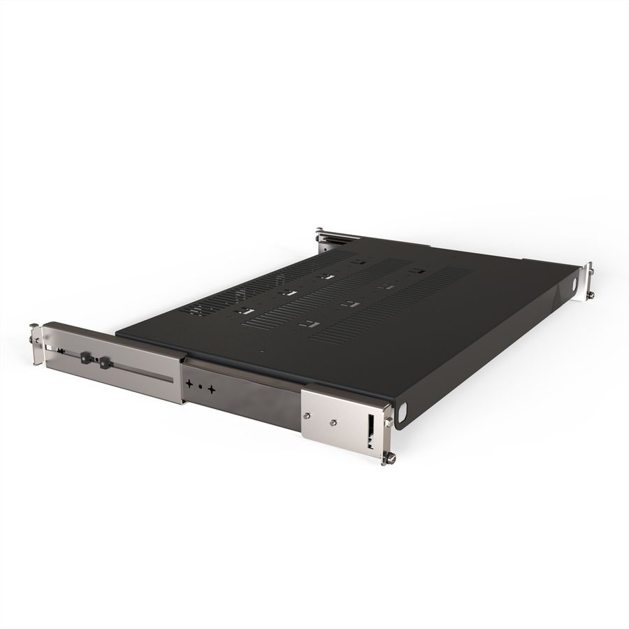 SCHROFF Tablette télescopique 19" pour Varistar, Novastar, Eurorack, 70 kg, RAL 7021, 800W 500D