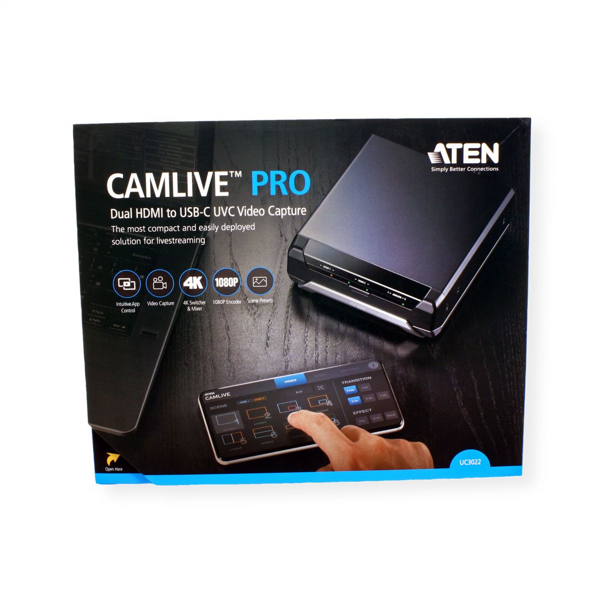 ATEN UC3022 CAMLIVE PRO Capture video double HDMI vers USB C SECOMP France