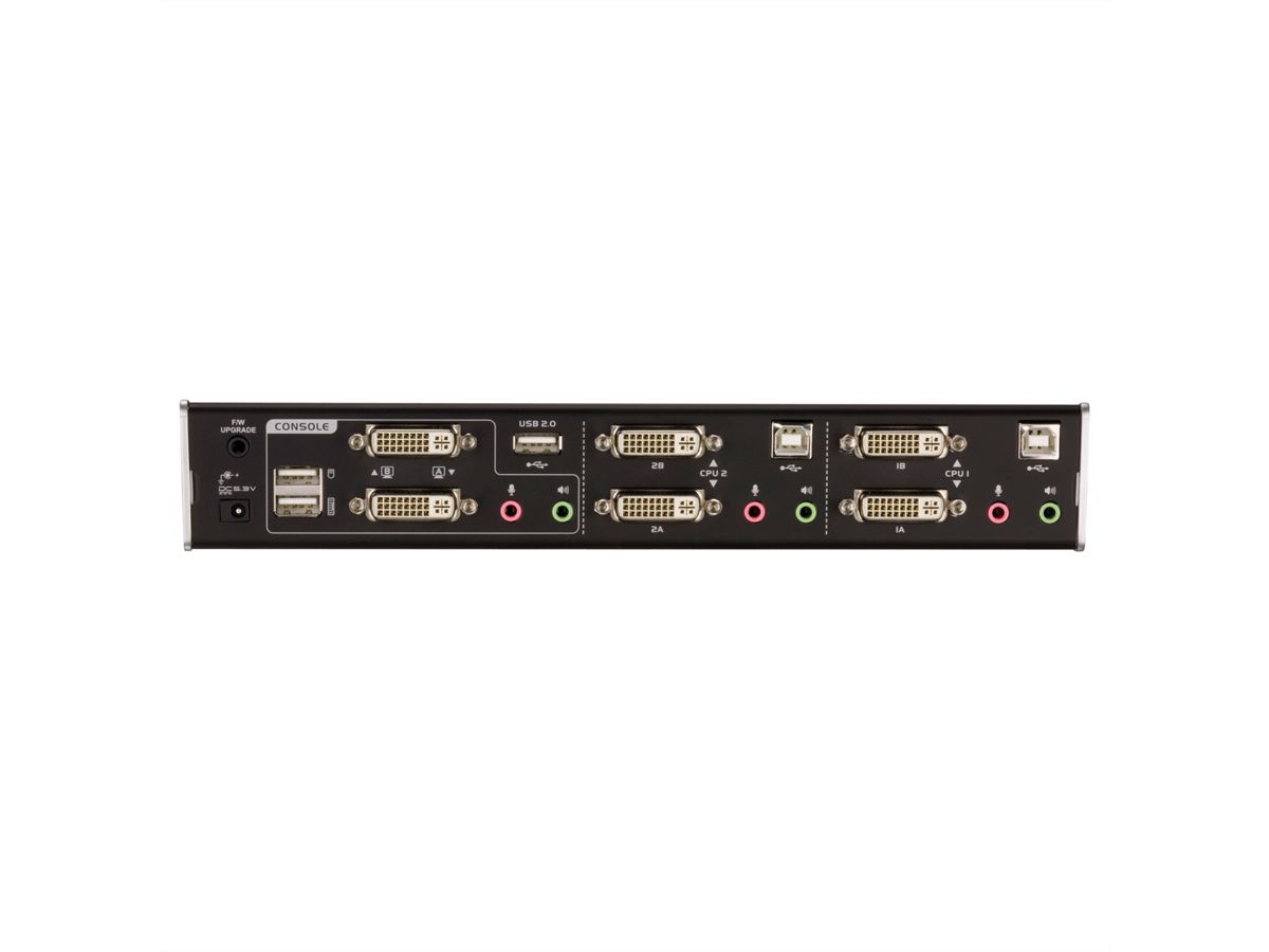 ATEN CS1642A Switch KVM Dual-View DVI, USB, Audio, USB-Hub, 2 ports