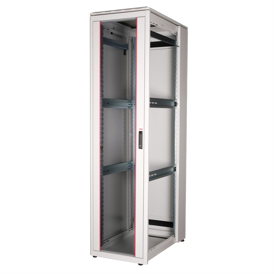 ROLINE 19" Baie réseau Pro 47U, 600x1000 LxP Porte verre gris