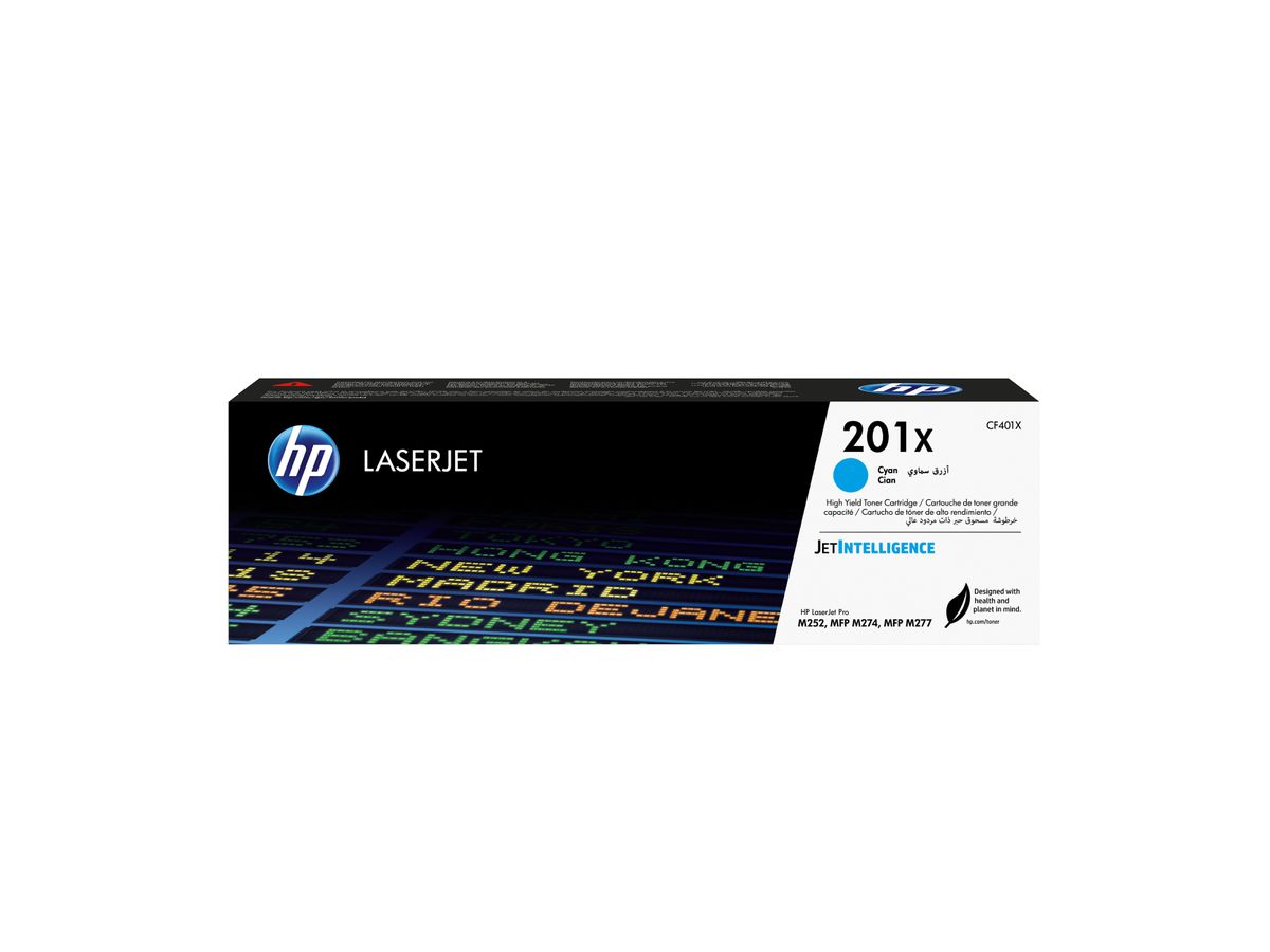HP 201X toner LaserJet Cyan grande capacité authentique