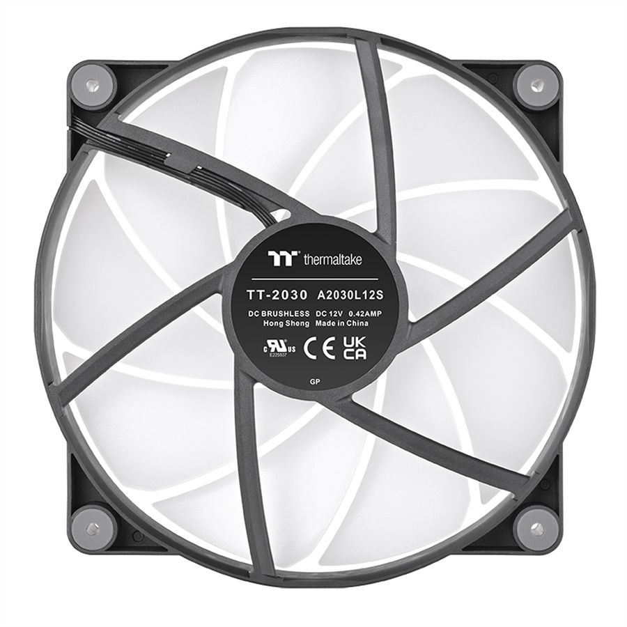 Thermaltake CT200 ARGB Sync 200mm Ventilateur de boîtier, noir