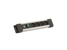 BACHMANN CONNECTUS 4xUTE , 1xinterrupteur 2,0m CEE7/7 gris