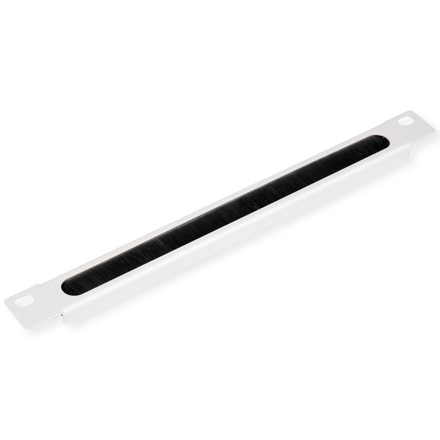 ROLINE 10" Passe-câbles, Avec brosse 0,5U gris