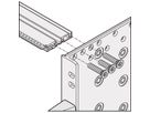 SCHROFF EuropacPRO Panneau latéral pour joint textile, Type R, 3 U, 355 mm