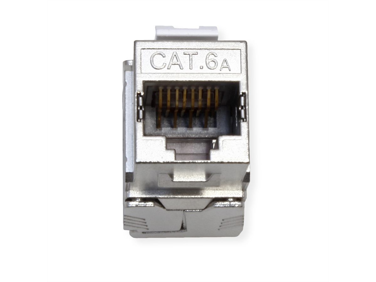 ROLINE Keystone Cat.6A (Classe EA), RJ-45, blindé, sans outil, GHMT, argent