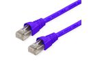 TELEGÄRTNER Cordon S/FTP, Cat.6A, LSOH, pourpre, 7,5 m