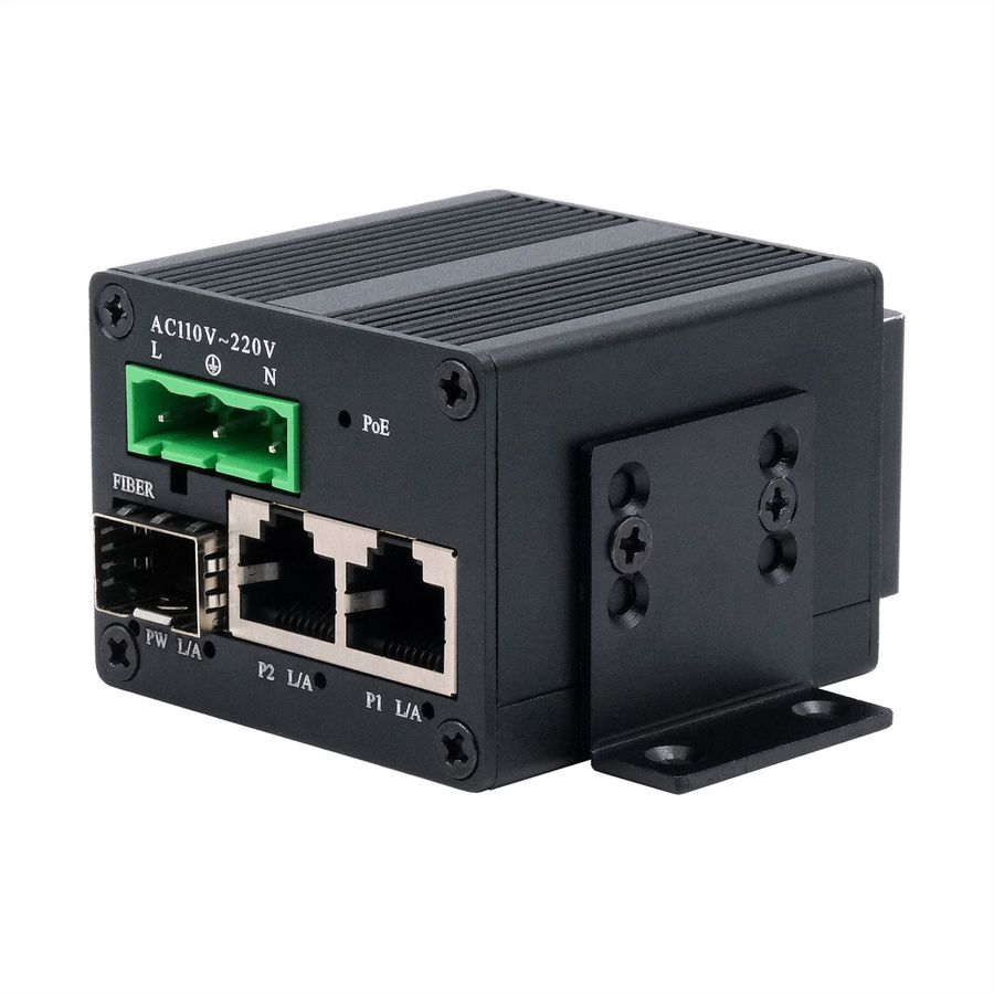 EXSYS EX-62010PoE-SFP Switch industriel Micro 2+1 ports PoE+ Gigabit