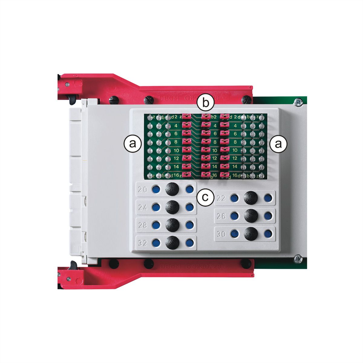 Adaptateur d'essai SCHROFF pour connecteur DIN type M, 3 U, 160 mm, U/I