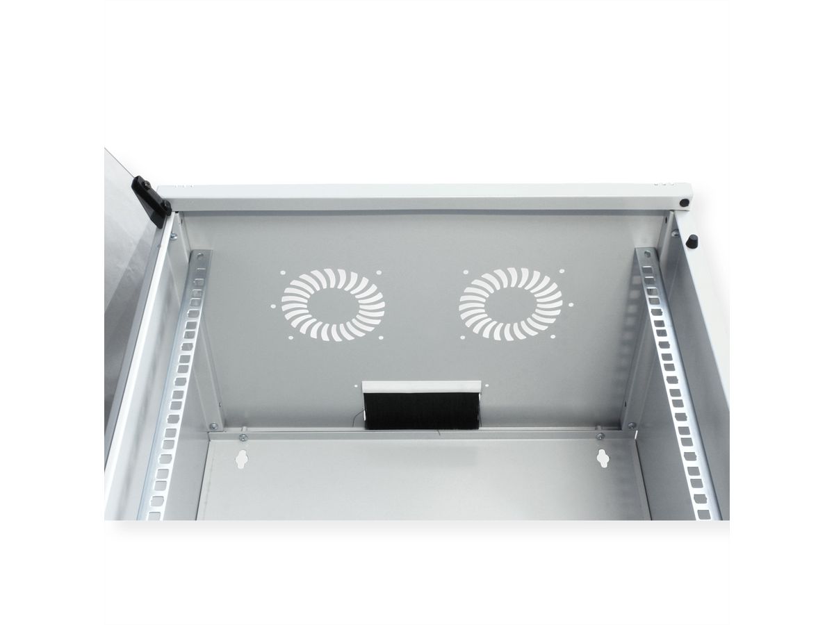 ROLINE 19" Boîtier mural Basic 12U, 540x400 LxP gris, EN KIT
