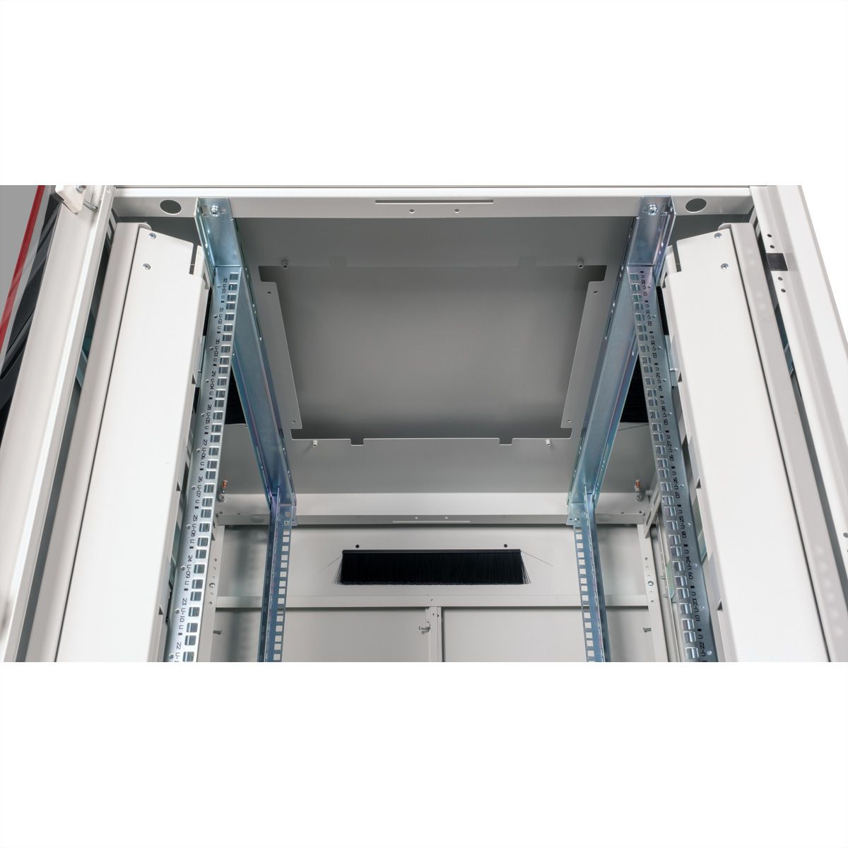 ROLINE 19" Baie réseau Pro 32U, 800x800 LxP Porte verre gris