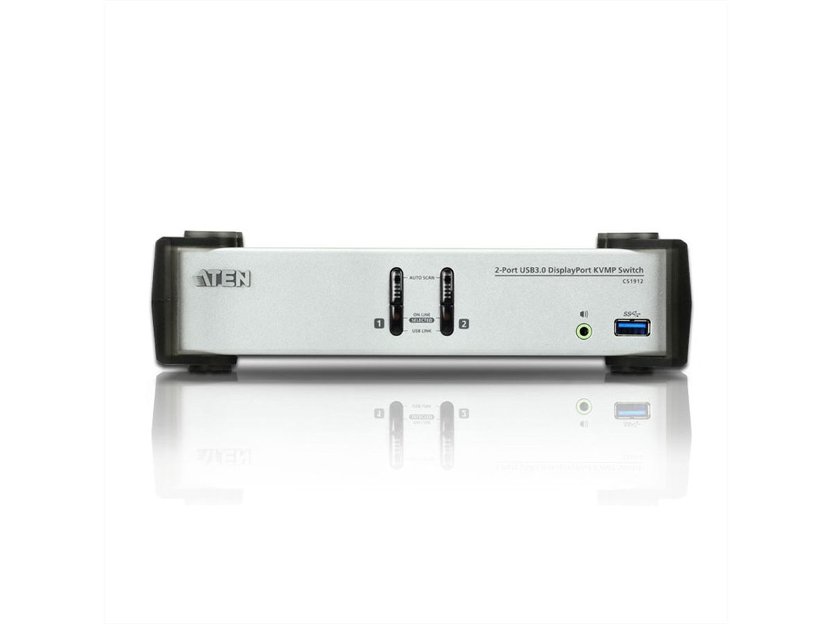 ATEN CS1912 Commutateur KVMP DisplayPort 2 ports USB 3.0