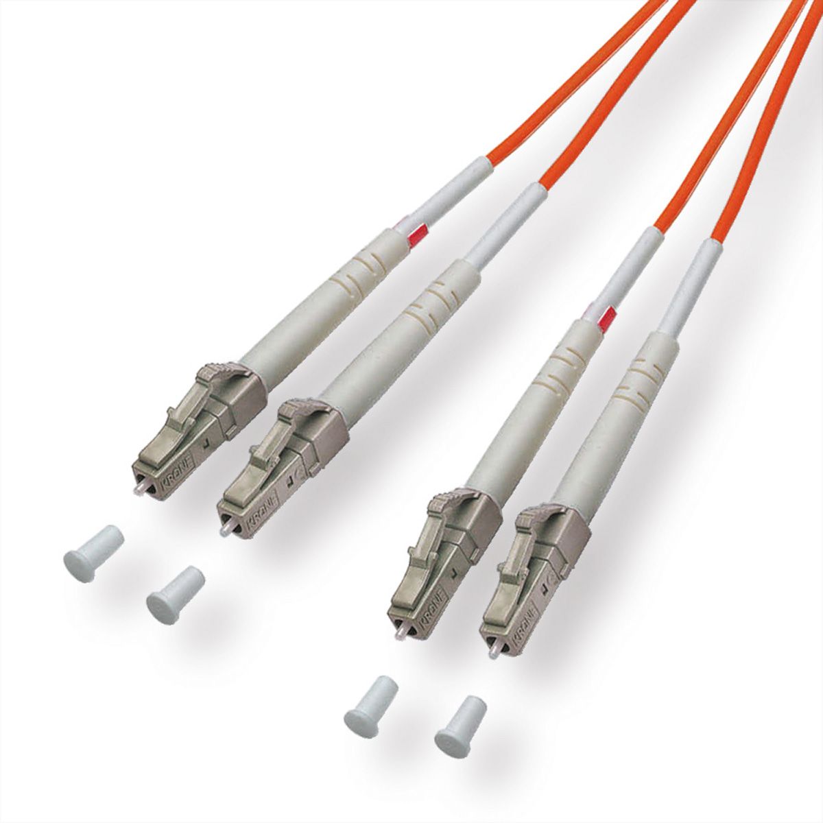 Câble Patch FO duplex 50/125µm LC/LC, orange, 2 m