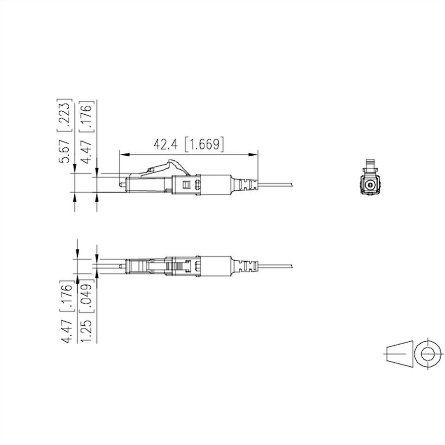 METZ CONNECT OpDAT FAST™Hybrid Kit de connecteur LC APC OS2, 20 pièces