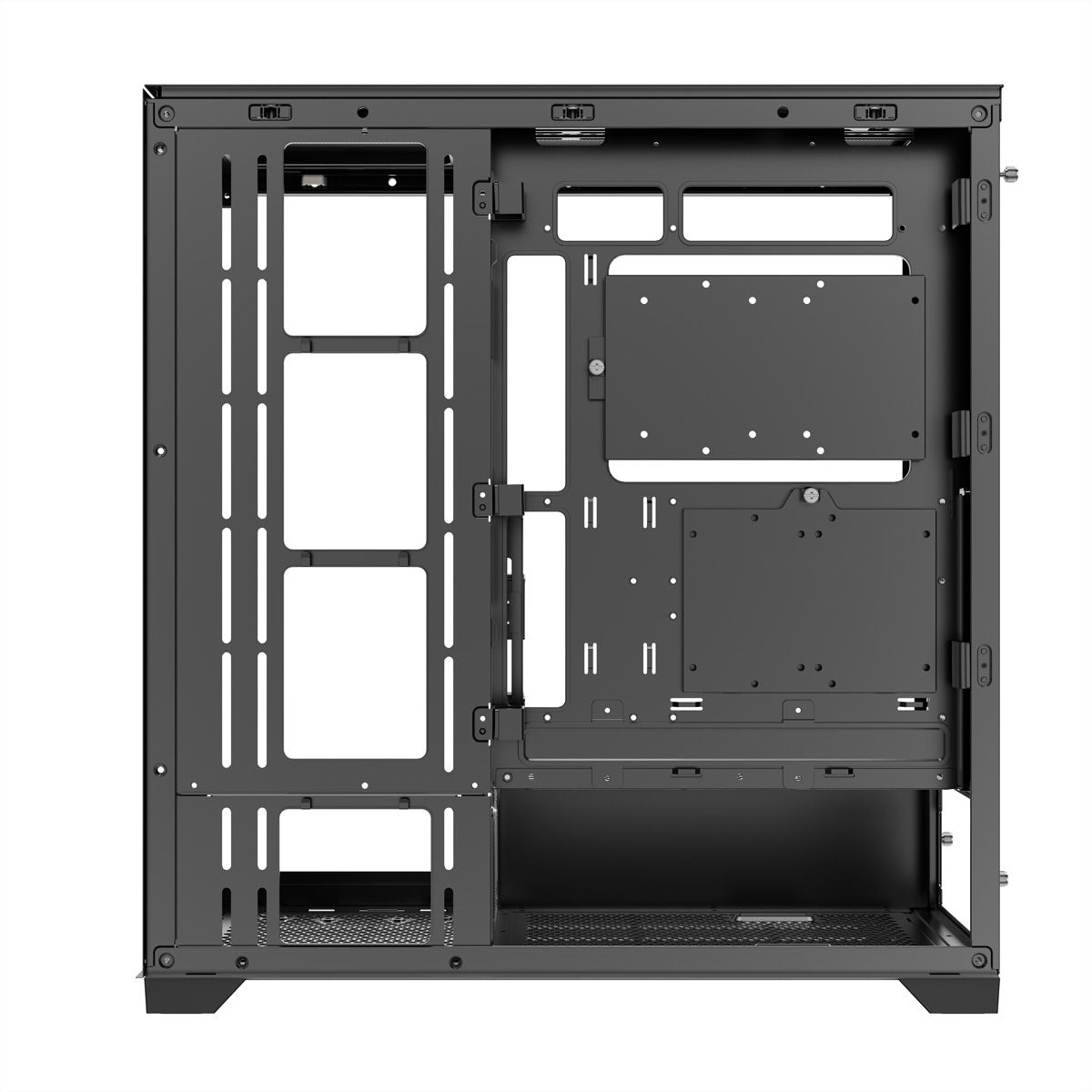 XILENCE Xilent Gleam X818.ARGB Gaming ATX PC noir, Tour RGB ATX Midi
